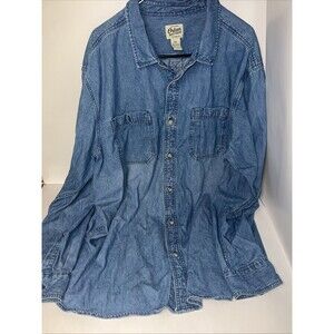 Orton Brothers Blue Denim Button-up River wash Design 2XL